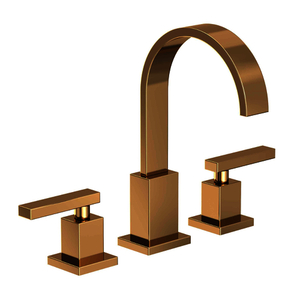 N2040/03N Secant 8'' Widespread Bathroom Faucet - Uncoated Polished Brass - Living N2040/03N Secant 8'' Widespread Bathroom Faucet - Uncoated Polished Brass - Living