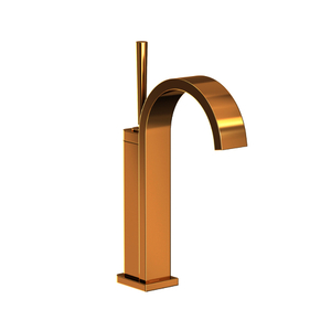 N2043/03N Secant Single Hole Bathroom Faucet - Uncoated Polished Brass - Living