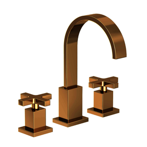 N2060/03N Secant 8'' Widespread Bathroom Faucet - Uncoated Polished Brass - Living N2060/03N Secant 8'' Widespread Bathroom Faucet - Uncoated Polished Brass - Living