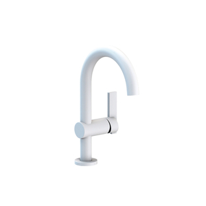 N2403/52 Priya Single Hole Bathroom Faucet - Matte White N2403/52 Priya Single Hole Bathroom Faucet - Matte White