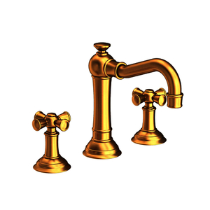 N2460/24S Jacobean 8'' Widespread Bathroom Faucet - Satin Gold