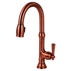 N2470-5103/08A Jacobean Pull-Out Spray Kitchen Faucet - Antique Copper