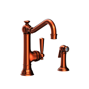 N2470-5313/08A Jacobean Single Handle Kitchen Faucet - Antique Copper