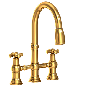 N2470-5462/034 Jacobean Pull-Out Spray Kitchen Faucet - Aged Brass N2470-5462/034 Jacobean Pull-Out Spray Kitchen Faucet - Aged Brass