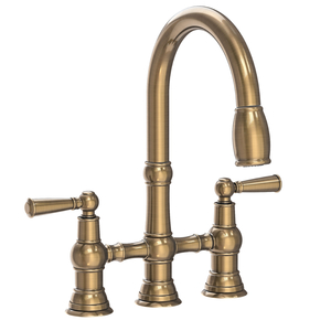 N2470-5463/06 Jacobean Pull-Out Spray Kitchen Faucet - Antique Brass N2470-5463/06 Jacobean Pull-Out Spray Kitchen Faucet - Antique Brass