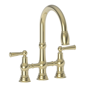 N2470-5463/24A Jacobean Pull-Out Spray Kitchen Faucet - French Gold - PVD