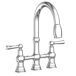 N2470-5463/26 Jacobean Pull-Out Spray Kitchen Faucet - Polished Chrome