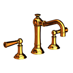 N2470/24 Jacobean 8'' Widespread Bathroom Faucet - Polished Gold - PVD N2470/24 Jacobean 8'' Widespread Bathroom Faucet - Polished Gold - PVD