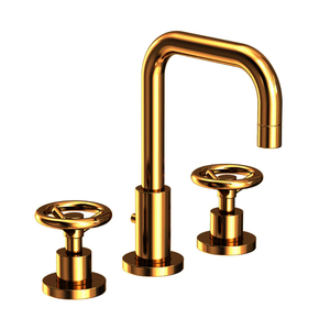 N2950/03N Tyler 8'' Widespread Bathroom Faucet - Uncoated Polished Brass - Living N2950/03N Tyler 8'' Widespread Bathroom Faucet - Uncoated Polished Brass - Living