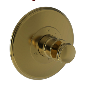 N3-2554TR/24A Ithaca Thermostatic Valve Trim Trim Kit - French Gold - PVD N3-2554TR/24A Ithaca Thermostatic Valve Trim Trim Kit - French Gold - PVD
