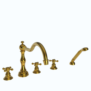N3-937/01 Chesterfield Tub Faucet Trim Trim Kit - Forever Brass - PVD