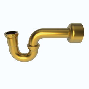 B3013/04 Brasstech P-Trap Bathroom Accessory - Satin Brass - PVD