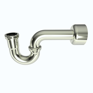 B3013/15 Brasstech P-Trap Bathroom Accessory - Polished Nickel - Natural