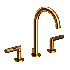 N3100/03N Pavani 8'' Widespread Bathroom Faucet - Uncoated Polished Brass - Living N3100/03N Pavani 8'' Widespread Bathroom Faucet - Uncoated Polished Brass - Living