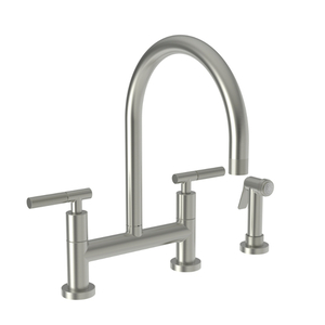 N3290-5413/15S Muncy Two-Handle Kitchen Faucet - Satin Nickel - PVD N3290-5413/15S Muncy Two-Handle Kitchen Faucet - Satin Nickel - PVD