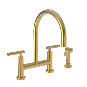 N3290-5413/24 Muncy Two-Handle Kitchen Faucet - Polished Gold - PVD N3290-5413/24 Muncy Two-Handle Kitchen Faucet - Polished Gold - PVD