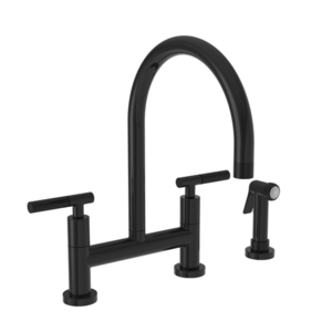 N3290-5413/54 Muncy Two-Handle Kitchen Faucet - Gloss Black N3290-5413/54 Muncy Two-Handle Kitchen Faucet - Gloss Black
