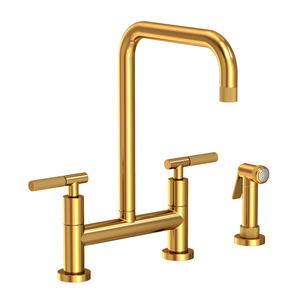N3360-5413/034 Muncy Two-Handle Kitchen Faucet - Aged Brass N3360-5413/034 Muncy Two-Handle Kitchen Faucet - Aged Brass