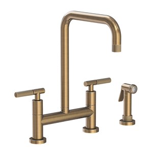 N3360-5413/06 Muncy Two-Handle Kitchen Faucet - Antique Brass N3360-5413/06 Muncy Two-Handle Kitchen Faucet - Antique Brass
