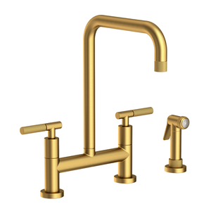 N3360-5413/10 Muncy Two-Handle Kitchen Faucet - Satin Bronze - PVD N3360-5413/10 Muncy Two-Handle Kitchen Faucet - Satin Bronze - PVD
