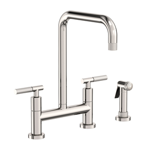 N3360-5413/15P Muncy Two-Handle Kitchen Faucet - Satin Nickel - PVD N3360-5413/15P Muncy Two-Handle Kitchen Faucet - Satin Nickel - PVD