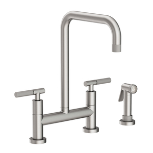 N3360-5413/20 Muncy Two-Handle Kitchen Faucet - Stainless Steel - PVD N3360-5413/20 Muncy Two-Handle Kitchen Faucet - Stainless Steel - PVD