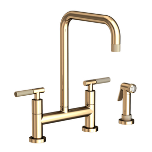 N3360-5413/24A Muncy Two-Handle Kitchen Faucet - French Gold - PVD N3360-5413/24A Muncy Two-Handle Kitchen Faucet - French Gold - PVD