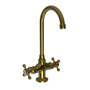 N9281/04 Chesterfield Single-Hole Bar Faucet - Satin Brass - PVD