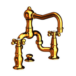 N930B/24 Chesterfield 8'' Widespread Bathroom Faucet - Polished Gold - PVD N930B/24 Chesterfield 8'' Widespread Bathroom Faucet - Polished Gold - PVD