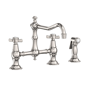 N945-1/15 Fairfield Two-Handle Kitchen Faucet - Polished Nickel - Natural