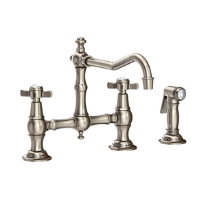 N945-1/15A Fairfield Two-Handle Kitchen Faucet - Antique Nickel N945-1/15A Fairfield Two-Handle Kitchen Faucet - Antique Nickel