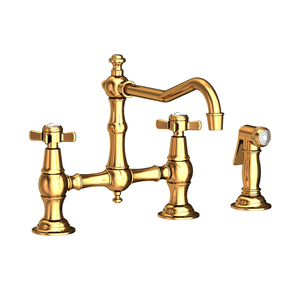 N945-1/24 Fairfield Two-Handle Kitchen Faucet - Polished Gold - PVD N945-1/24 Fairfield Two-Handle Kitchen Faucet - Polished Gold - PVD