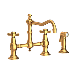 N945-1/24S Fairfield Two-Handle Kitchen Faucet - Satin Gold N945-1/24S Fairfield Two-Handle Kitchen Faucet - Satin Gold
