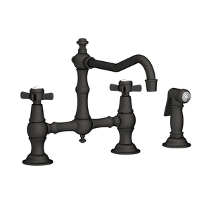 N945-1/56 Fairfield Two-Handle Kitchen Faucet - Flat Black N945-1/56 Fairfield Two-Handle Kitchen Faucet - Flat Black