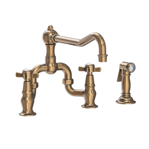 N9451-1/06 Fairfield Two-Handle Kitchen Faucet - Antique Brass N9451-1/06 Fairfield Two-Handle Kitchen Faucet - Antique Brass