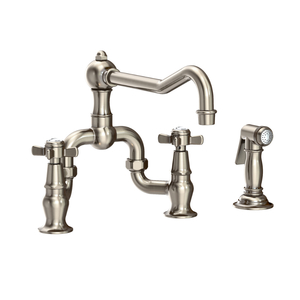 N9451-1/15A Fairfield Two-Handle Kitchen Faucet - Antique Nickel N9451-1/15A Fairfield Two-Handle Kitchen Faucet - Antique Nickel
