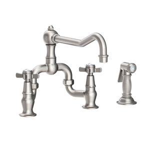 N9451-1/20 Fairfield Two-Handle Kitchen Faucet - Stainless Steel - PVD