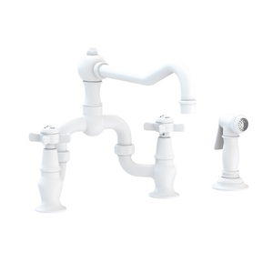 N9451-1/52 Fairfield Two-Handle Kitchen Faucet - Matte White