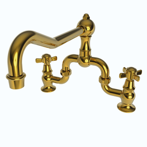 N9451/01 Fairfield Two-Handle Kitchen Faucet - Forever Brass - PVD N9451/01 Fairfield Two-Handle Kitchen Faucet - Forever Brass - PVD