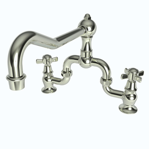 N9451/15 Fairfield Two-Handle Kitchen Faucet - Polished Nickel - Natural