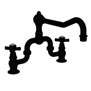 N9451/56 Fairfield Two-Handle Kitchen Faucet - Flat Black N9451/56 Fairfield Two-Handle Kitchen Faucet - Flat Black