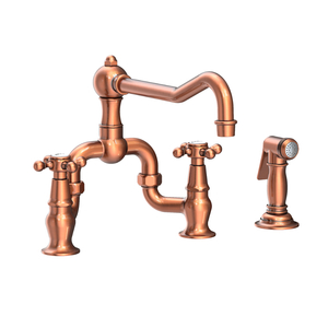 N9452-1/08A Chesterfield Two-Handle Kitchen Faucet - Antique Copper