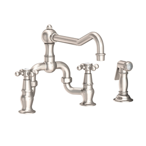 N9452-1/15S Chesterfield Two-Handle Kitchen Faucet - Satin Nickel