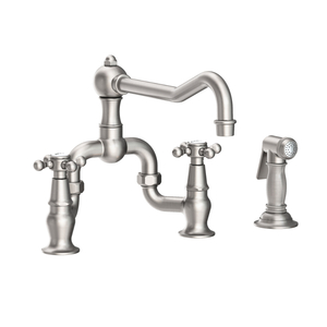 N9452-1/20 Chesterfield Two-Handle Kitchen Faucet - Stainless Steel - PVD