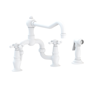 N9452-1/52 Chesterfield Two-Handle Kitchen Faucet - Matte White