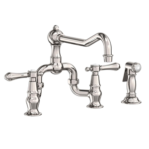 N9453-1/15 Chesterfield Two-Handle Kitchen Faucet - Polished Nickel - Natural