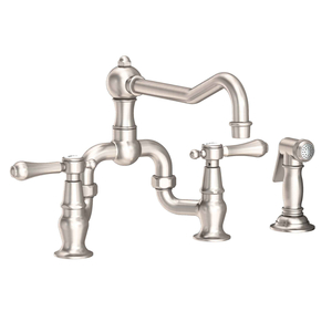 N9453-1/15S Chesterfield Two-Handle Kitchen Faucet - Satin Nickel N9453-1/15S Chesterfield Two-Handle Kitchen Faucet - Satin Nickel