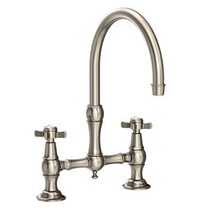 N9455/15A Fairfield Two-Handle Kitchen Faucet - Antique Nickel N9455/15A Fairfield Two-Handle Kitchen Faucet - Antique Nickel