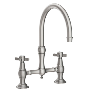 N9455/20 Fairfield Two-Handle Kitchen Faucet - Stainless Steel - PVD