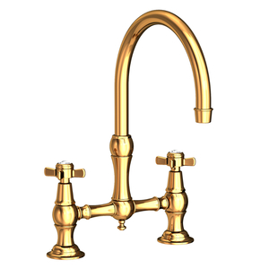 N9455/24 Fairfield Two-Handle Kitchen Faucet - Polished Gold - PVD N9455/24 Fairfield Two-Handle Kitchen Faucet - Polished Gold - PVD